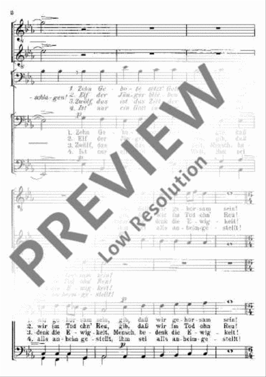 Stundenruf des Wächters Stundenruf des Wächters TTBB scores gallery preview page 3