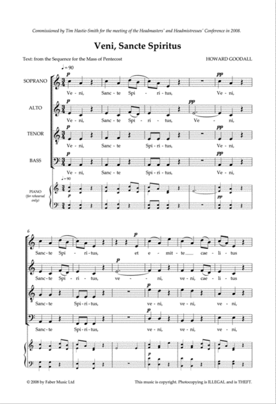 Veni, Sancte Spiritus Veni, Sancte Spiritus Divisi scores gallery preview page 3