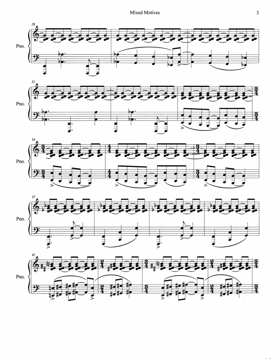 Mixed Motives for Solo Piano Piano Solo scores gallery preview page 5