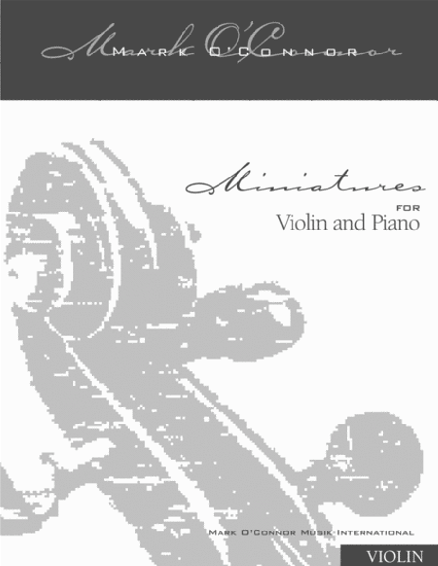 Book cover for Miniatures (violin solo part - violin and piano)