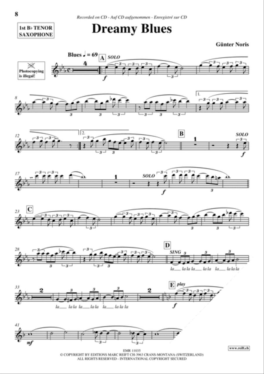 Play The 1st Tenor Sax With The Ballroom Dance Orchestra Vol. 4 Tenor Saxophone scores gallery preview page 9