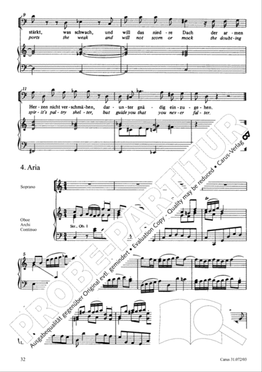All cantate be by God's commandment (Alles nur nach Gottes Willen) 4-Part scores gallery preview page 33