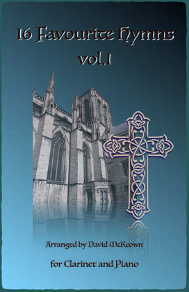 Book cover for 16 Favourite Hymns Vol.1 for Clarinet and Piano
