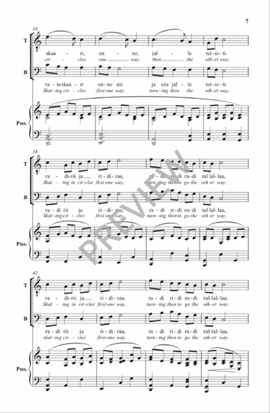 Skating (Uisutamas) Skating (Uisutamas) 4-Part scores gallery preview page 8