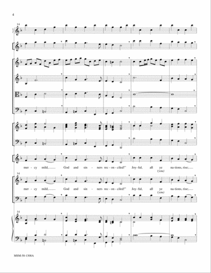 Hark! The Herald Angels Sing Choir scores gallery preview page 4