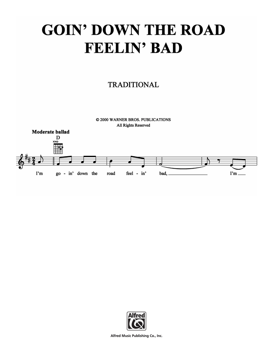 Goin' Down the Road Feelin' Bad