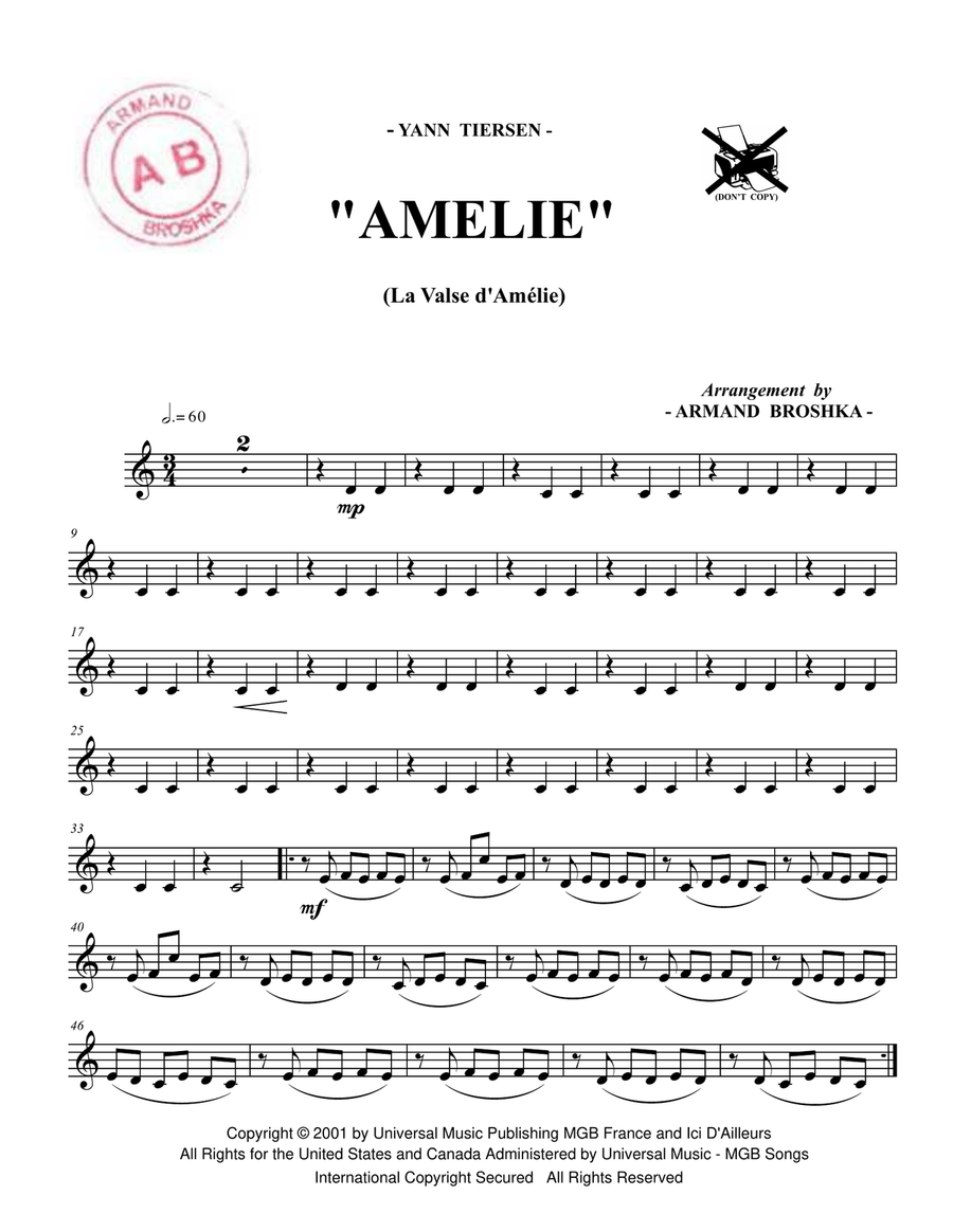 La Valse D'amelie String Quartet scores gallery preview page 4