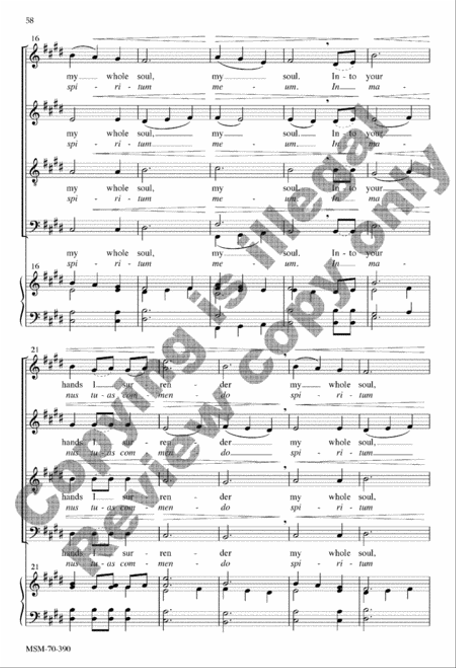 Seven Last Words Seven Last Words 4-Part scores gallery preview page 74