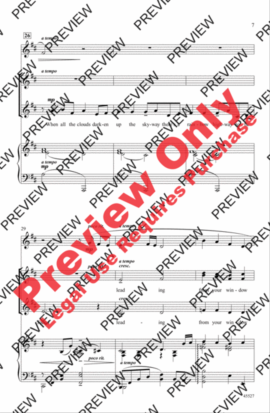 Over the Rainbow Women's Choir scores gallery preview page 22