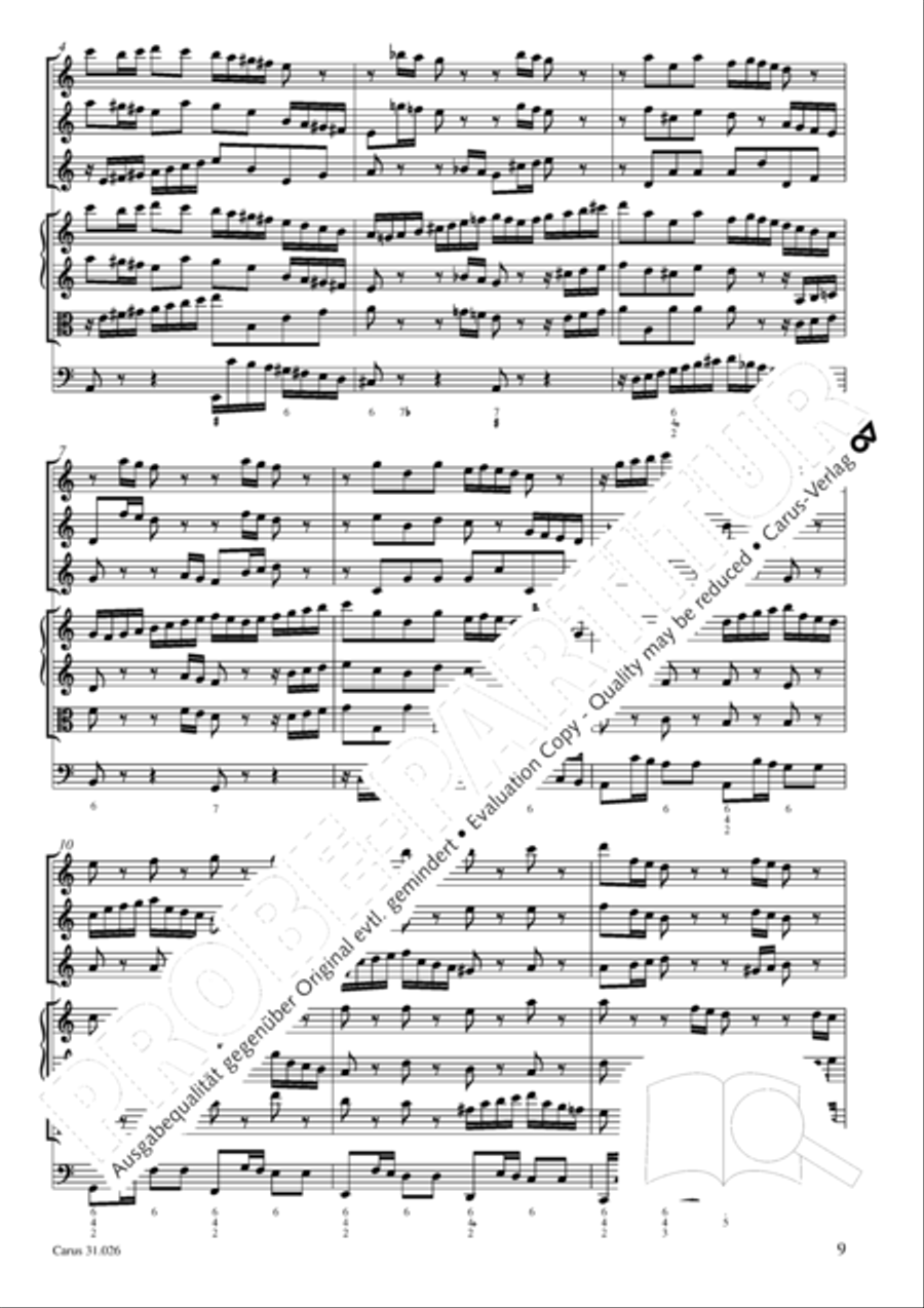 Ah, how fleeting, ah, how futile (Ach wie fluchtig, ach wie nichtig) 4-Part scores gallery preview page 10