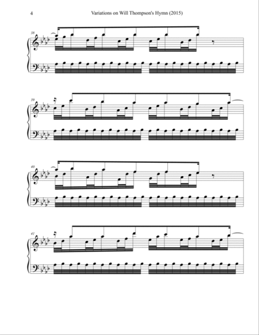 Variations on Will Lamartine Thompson's Hymn 
