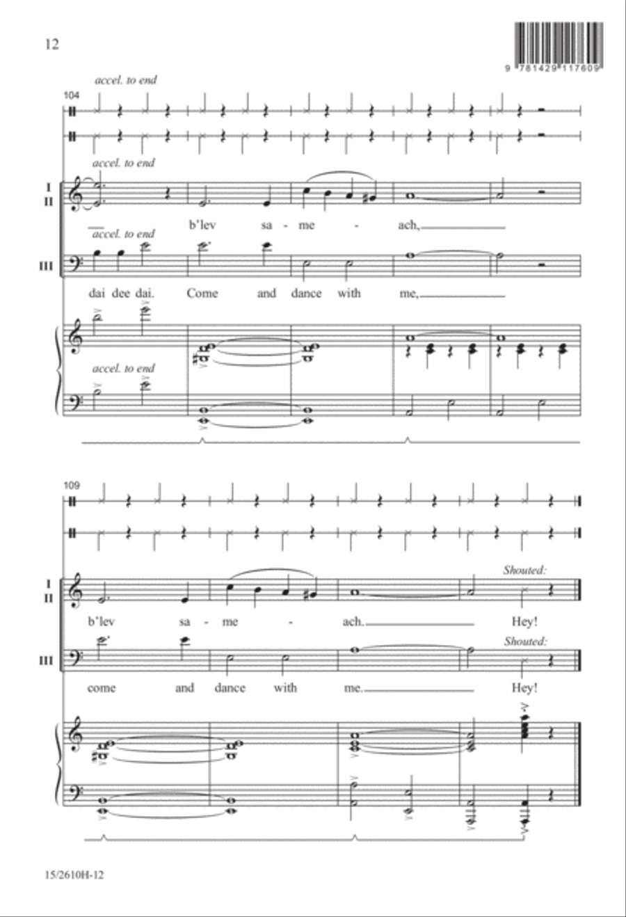 Hanukkah Nagilah Hanukkah Nagilah 3-Part scores gallery preview page 13