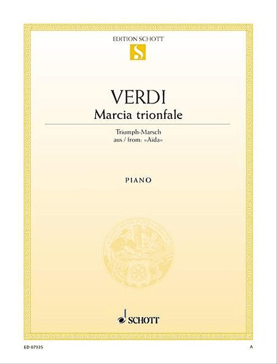 Triumph March from “Aida” Piano Solo scores gallery preview page 1