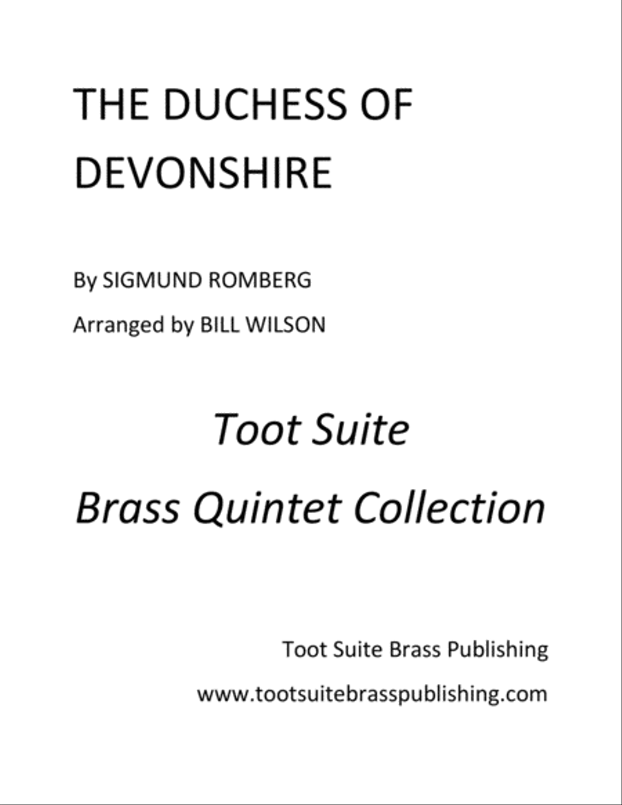 The Duchess of Devonshire Brass Quintet scores gallery preview page 1