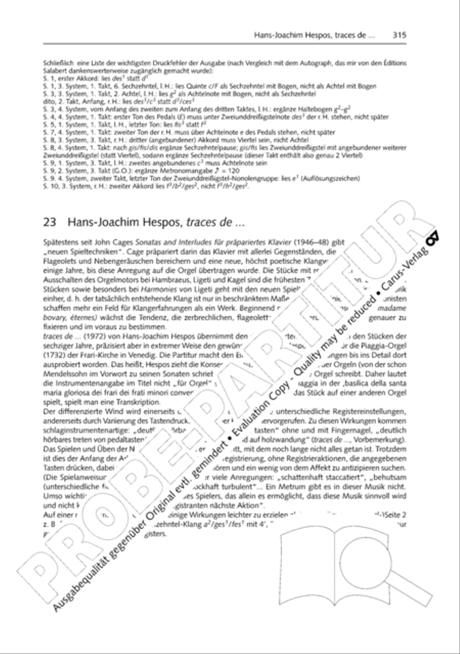 Orgelschule zur historischen Auffuhrungspraxis Organ Solo scores gallery preview page 316
