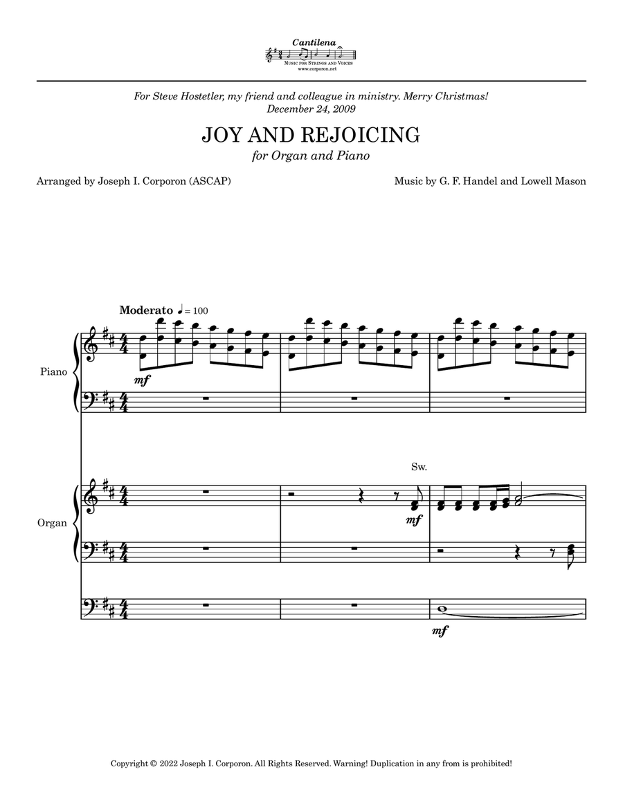 Joy and Rejoicing Small Ensemble scores gallery preview page 3