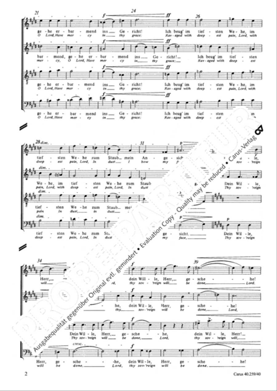 Thy sov'reign will be done 4-Part scores gallery preview page 3