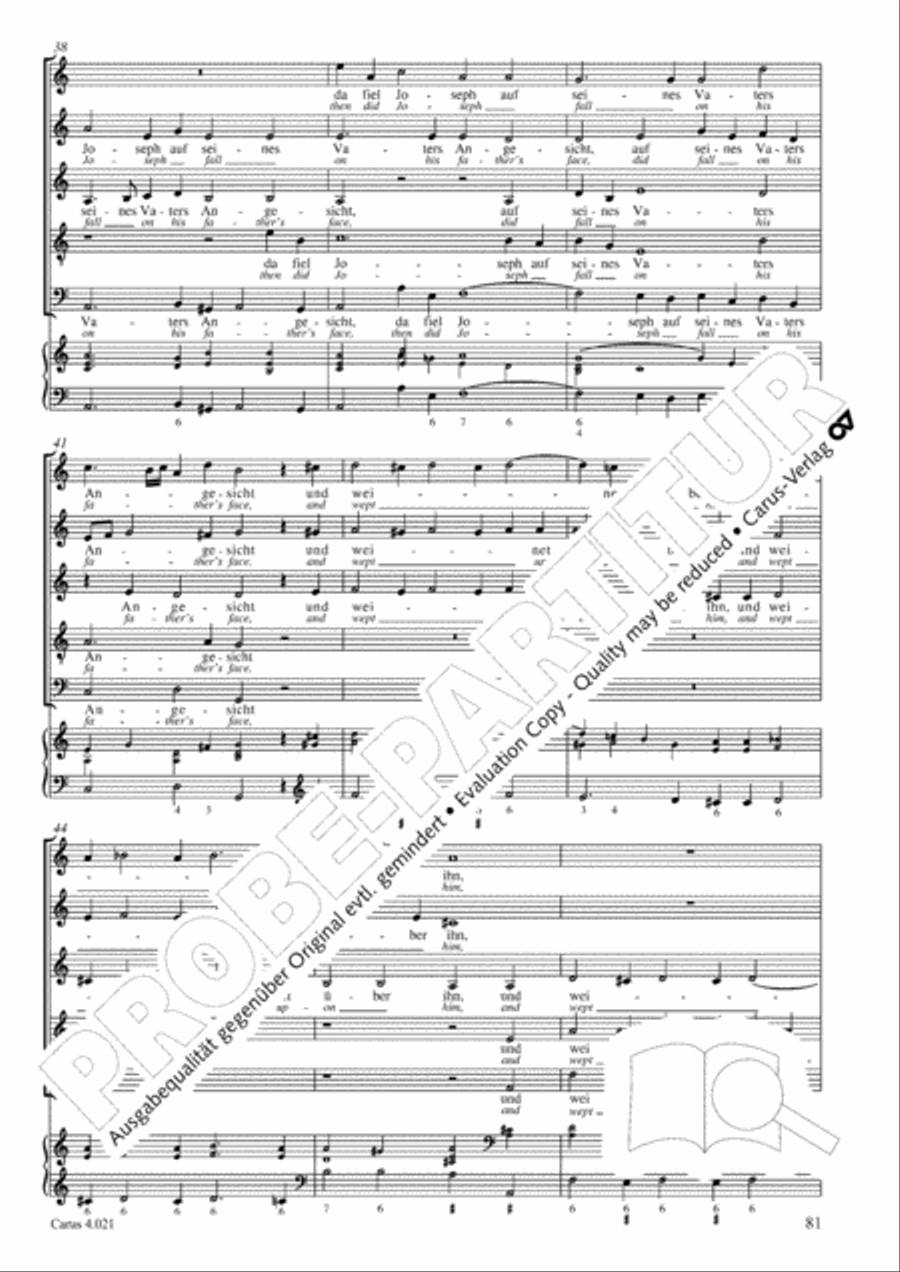 Schein: Israelsbrunnlein. Fontana d'Israel. Complete edition Choir scores gallery preview page 88
