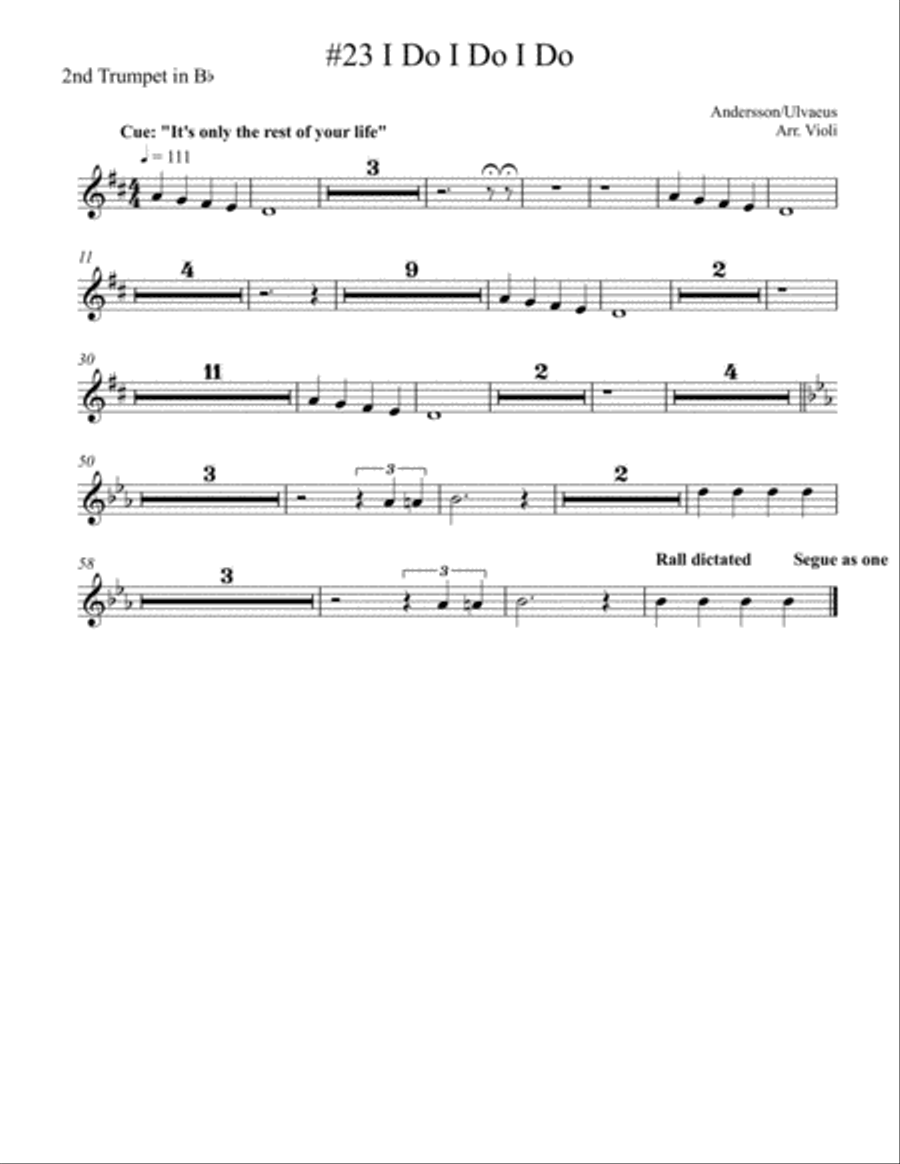I Do I Do I Do I Do I Do I Do I Do I Do Trumpet Solo scores gallery preview page 1