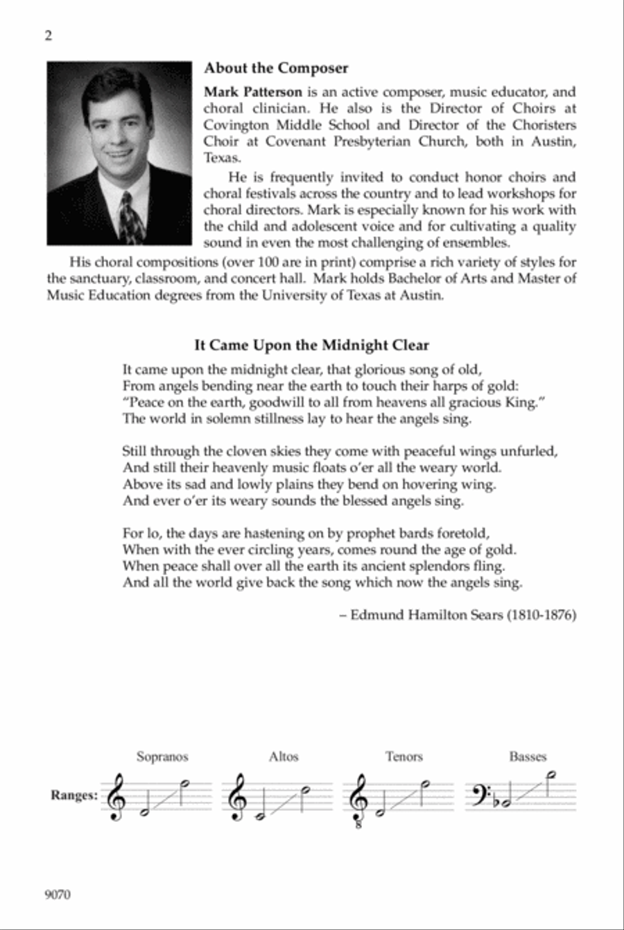 It Came Upon the Midnight Clear Choir scores gallery preview page 2