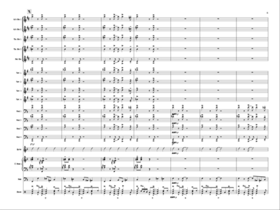 Sax Education Jazz Ensemble scores gallery preview page 12