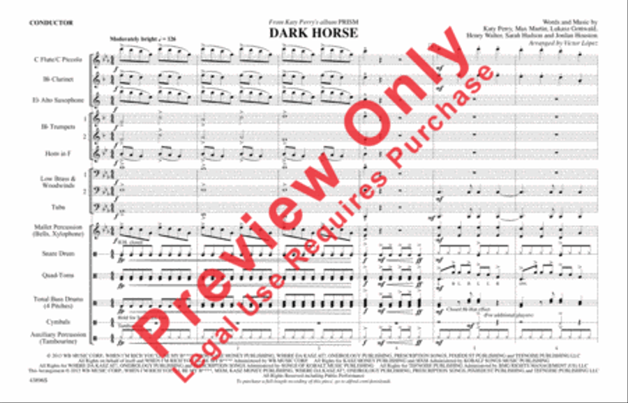Dark Horse Marching Band scores gallery preview page 2