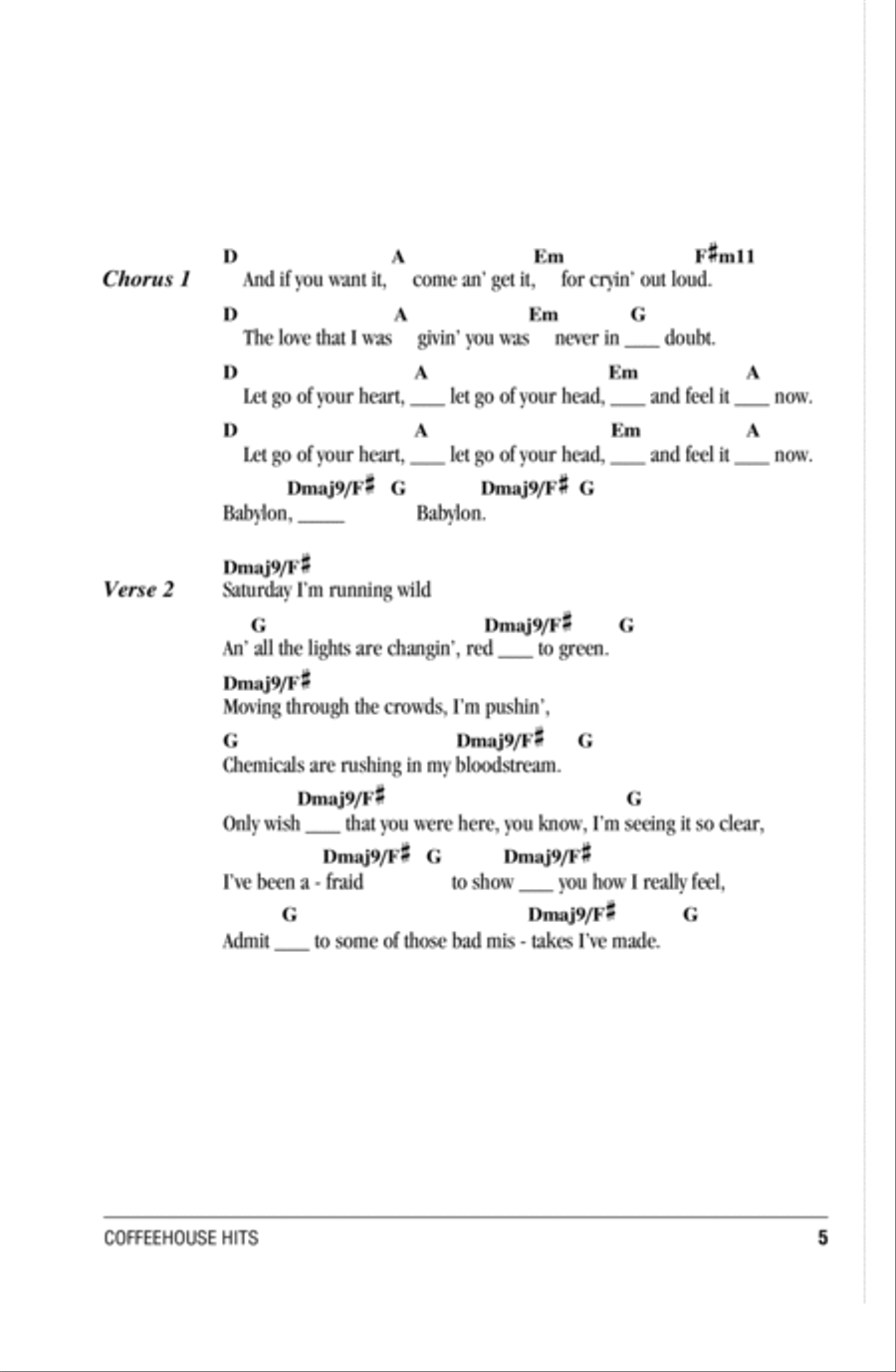 Babylon Babylon Acoustic Guitar scores gallery preview page 2