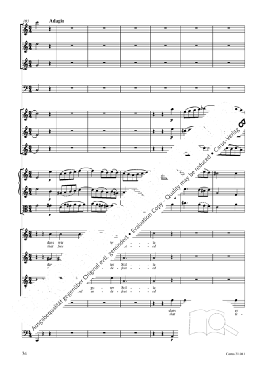 O Lord, we come to praise thee 4-Part scores gallery preview page 35