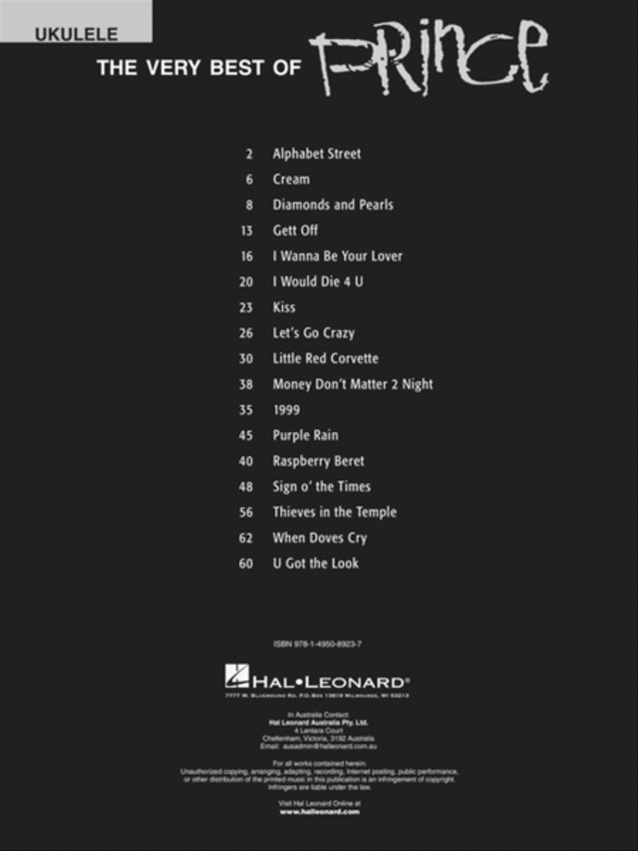 The Very Best of Prince Electric Guitar scores gallery preview page 2