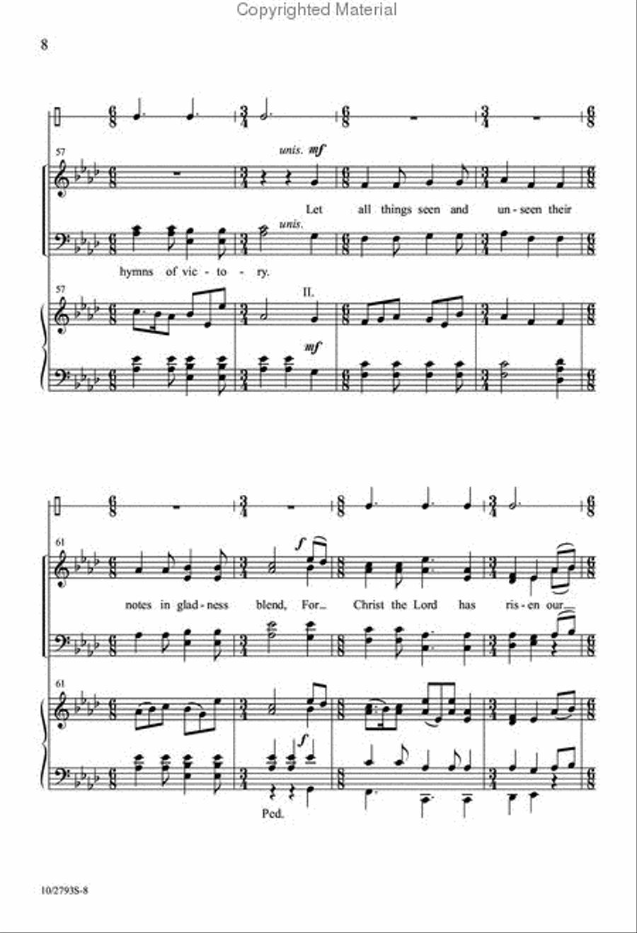Now Let the Heavens Be Joyful 4-Part scores gallery preview page 8