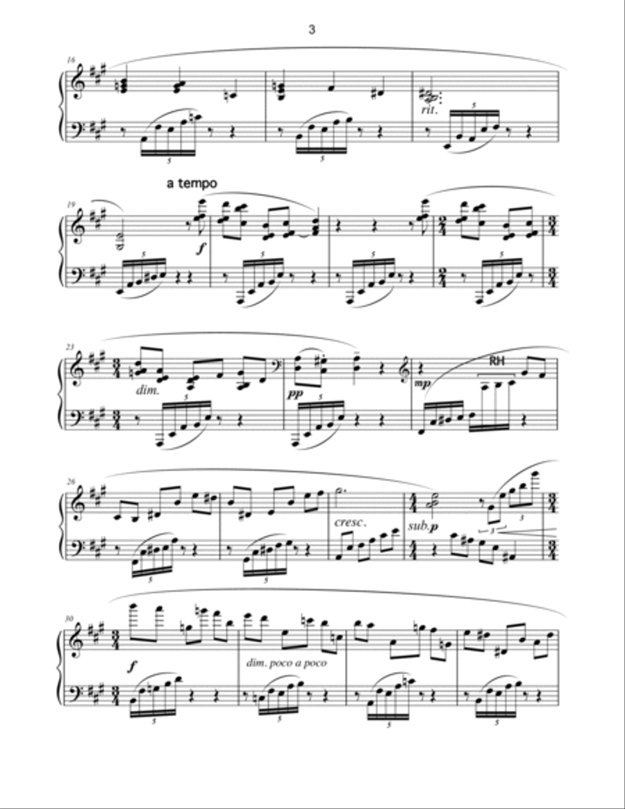 Under The Blue Dome: An American Piano Suite Piano Solo scores gallery preview page 3