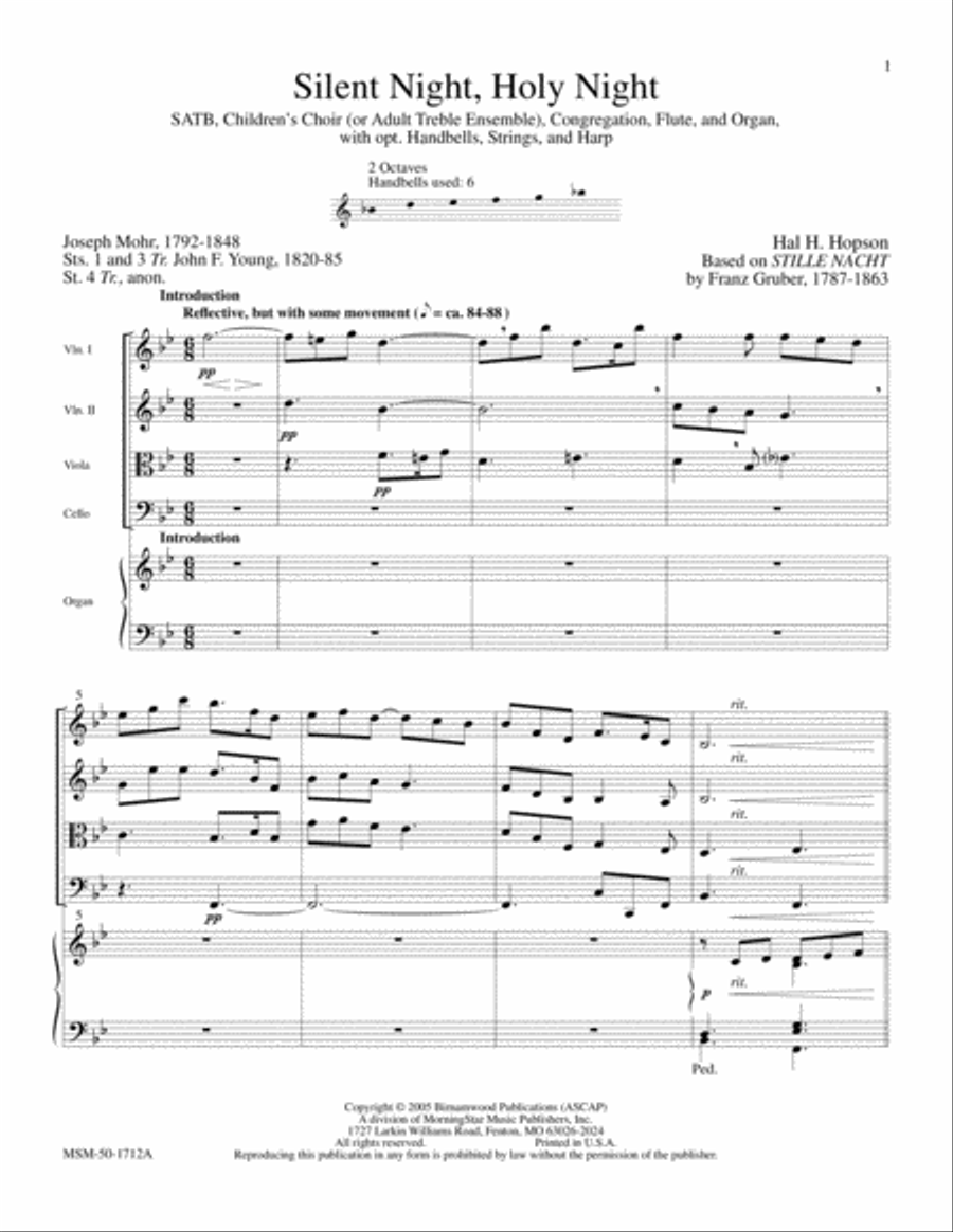Silent Night Choir scores gallery preview page 3