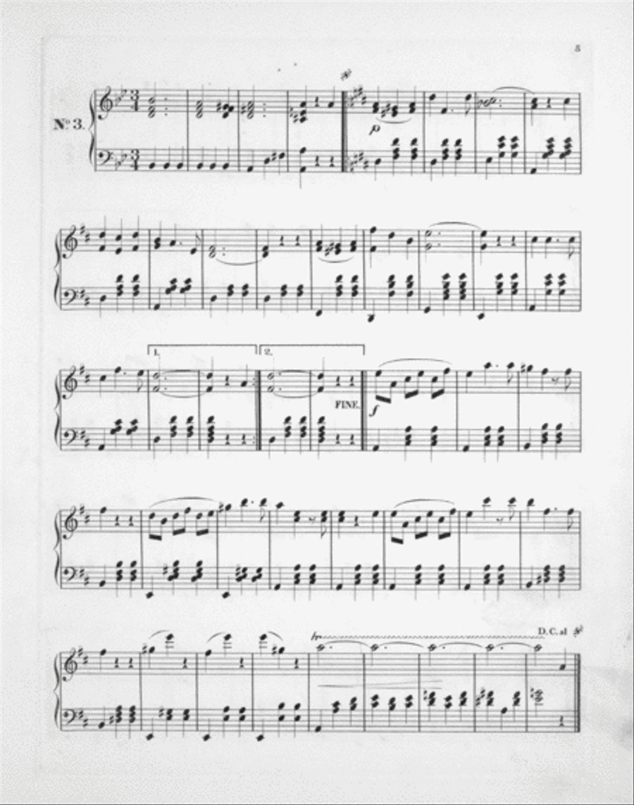 Moonlight on the Potomac. Waltzes Piano Solo scores gallery preview page 5