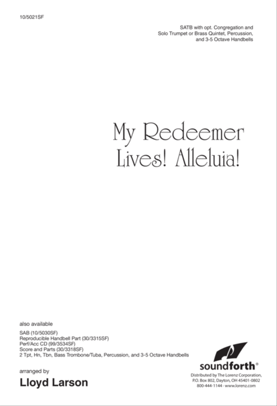 My Redeemer Lives! Alleluia! 4-Part scores gallery preview page 1