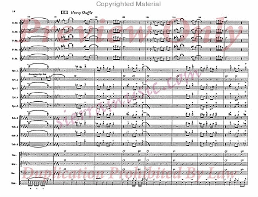 Tree Frog Big Band scores gallery preview page 19