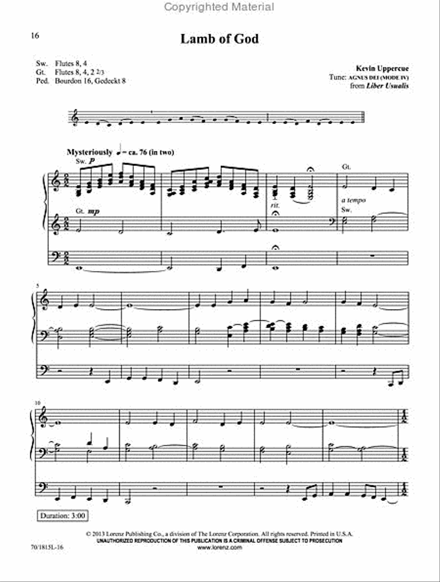 Penitent Prayers for Organ Organ Solo scores gallery preview page 4