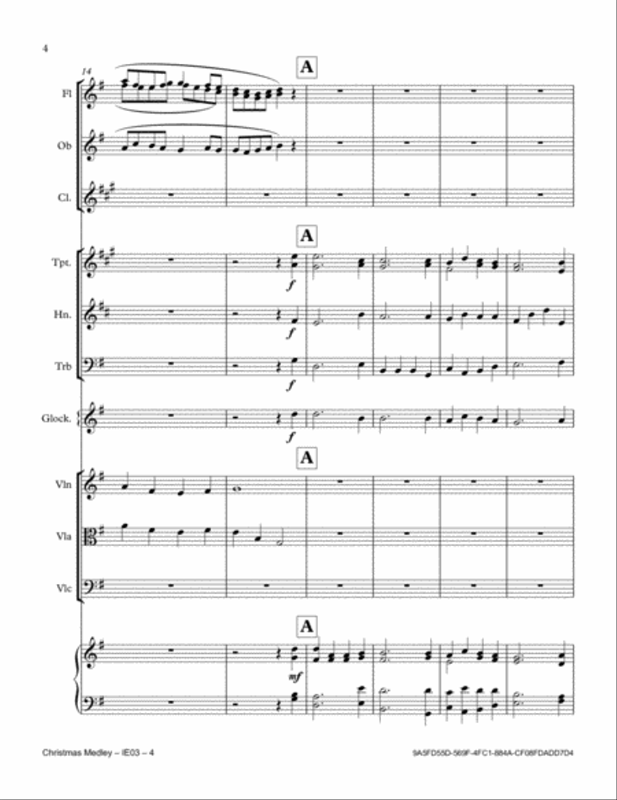Christmas Medley Full Orchestra scores gallery preview page 4