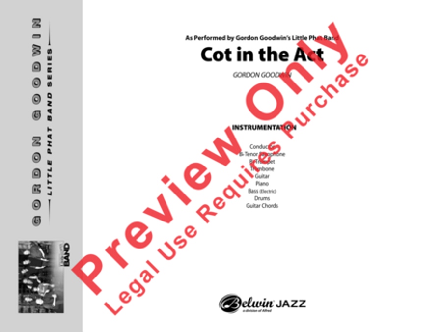 Cot in the Act Jazz Ensemble scores gallery preview page 2