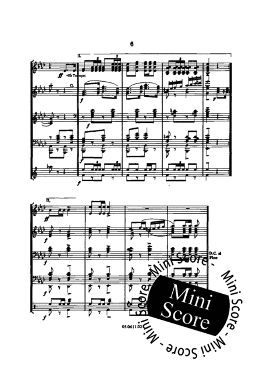 Fehrbelliner Reiter Marsch Concert Band scores gallery preview page 10