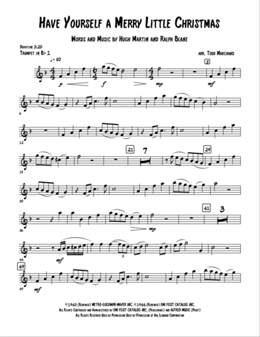 Have Yourself A Merry Little Christmas from MEET ME IN ST. LOUIS School and Community scores gallery preview page 6