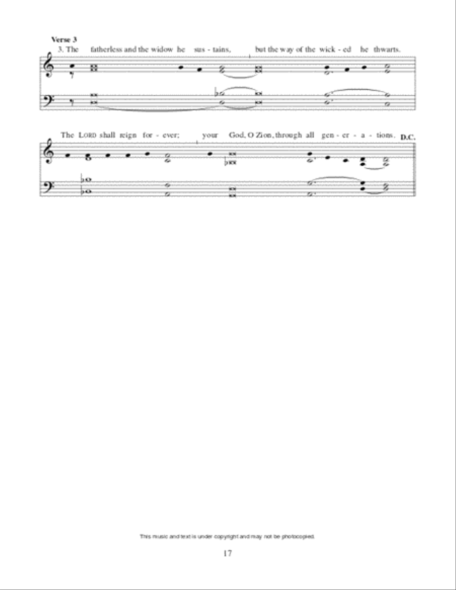Lectionary Psalms for Advent and Christmas Unison Choir scores gallery preview page 18