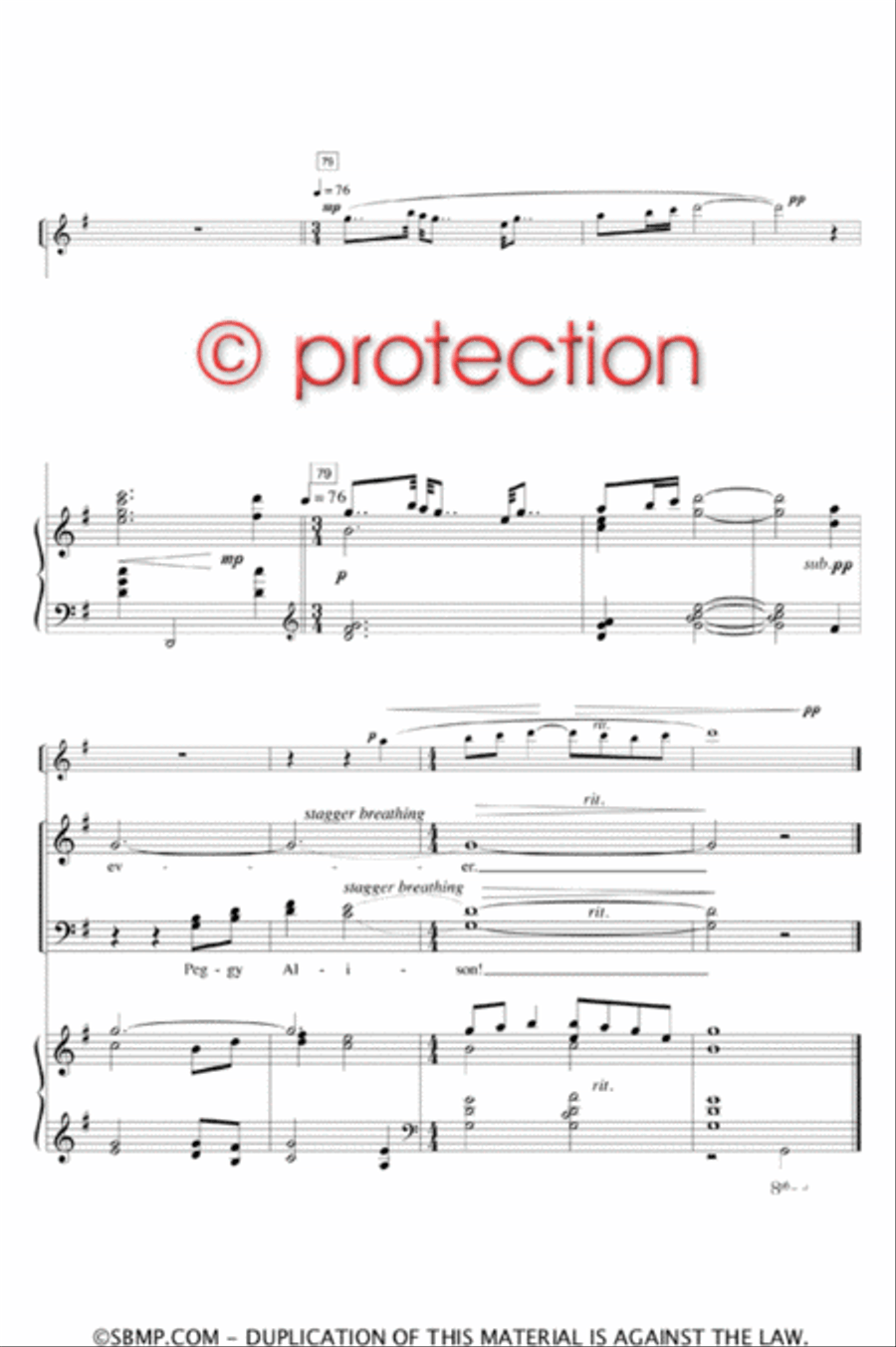 And I'll Kiss Thee Yet - SATB Octavo 4-Part scores gallery preview page 9