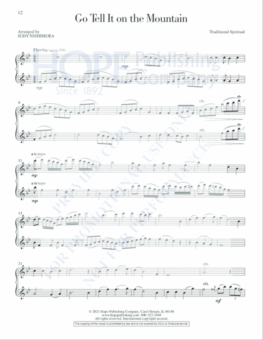 Soaring Spirits Flute Duet scores gallery preview page 17
