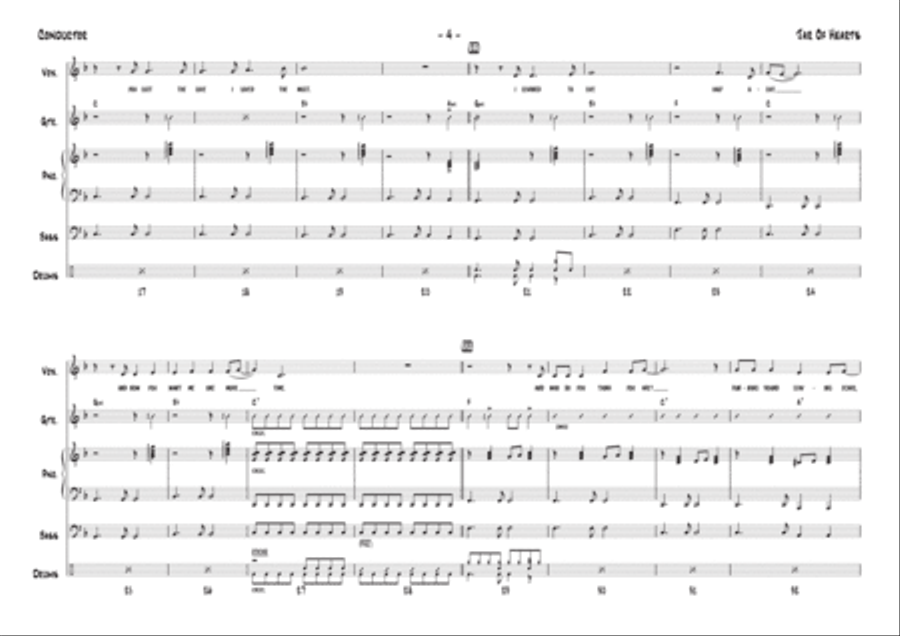 Jar Of Hearts Bass Voice scores gallery preview page 4