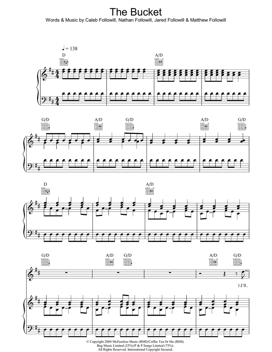The Bucket Acoustic Guitar scores gallery preview page 1