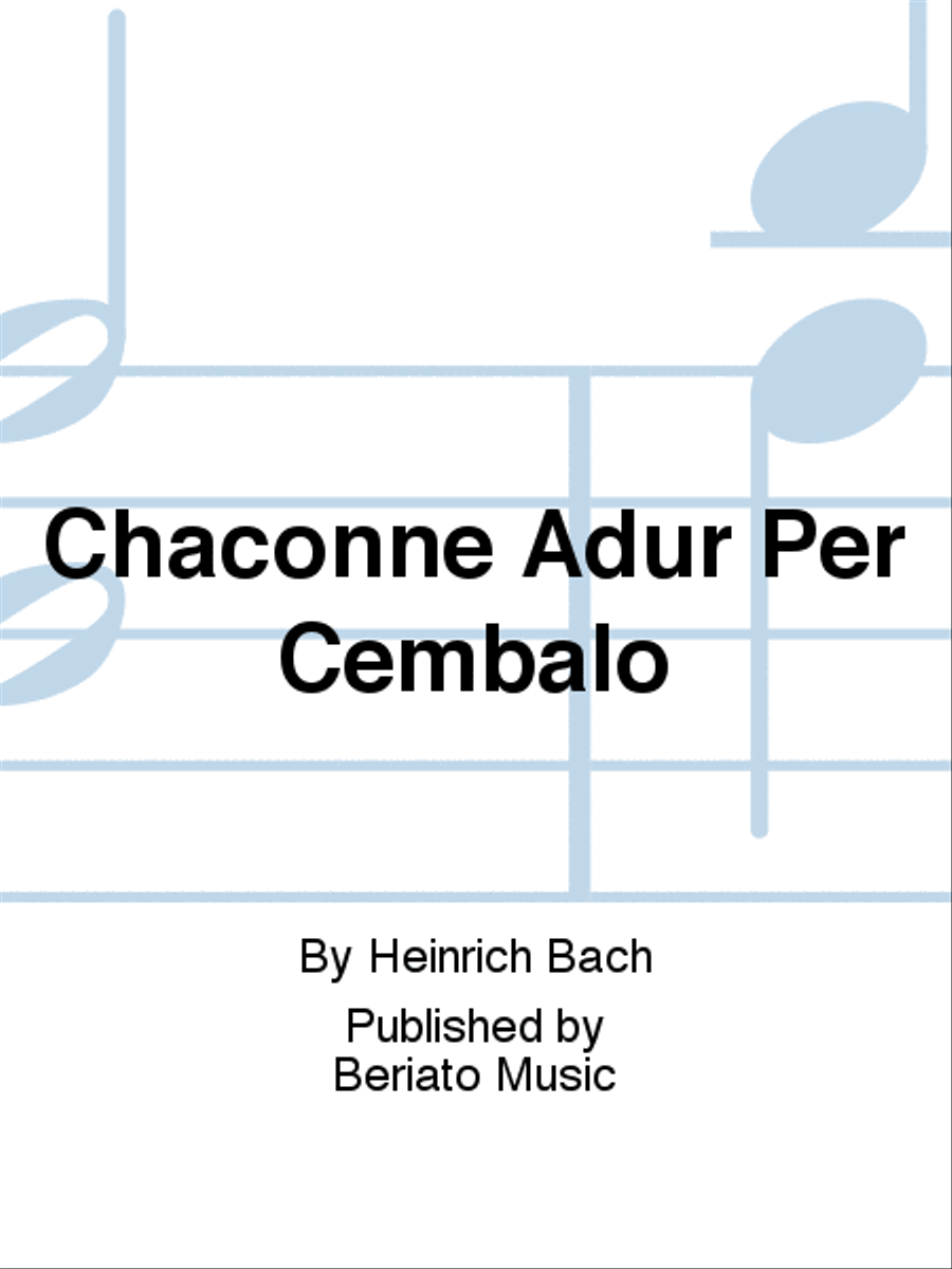 Chaconne Adur Per Cembalo