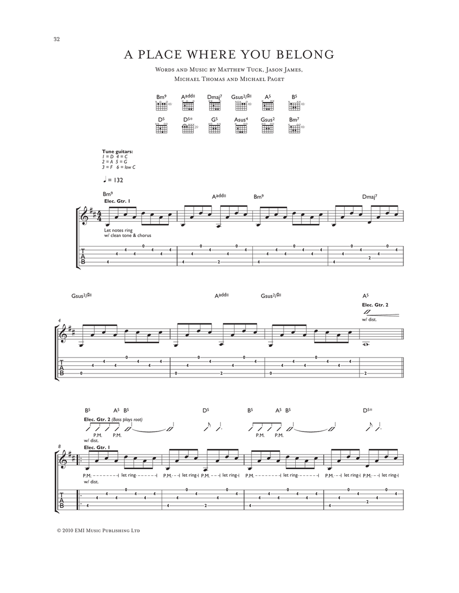 A Place Where You Belong Acoustic Guitar scores gallery preview page 1