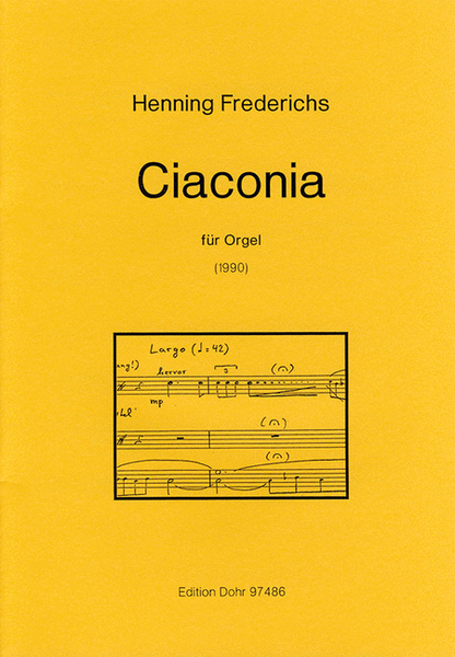 Ciaconia über "Vater unser im Himmelreich" für Orgel (1990)