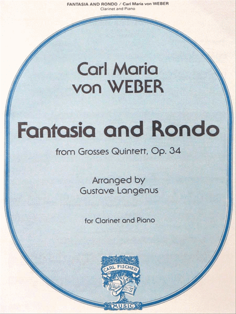 Fantasia and Rondo B-Flat Clarinet scores gallery preview page 1