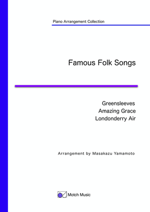 Book cover for Famous Folk Songs [Piano Arrangement Collection] <beginnger / intermediate / advanced>